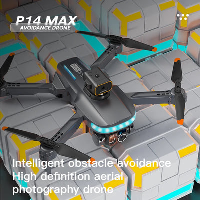 New P14 Mini Drone 4k Profesional 8K HD Camera Obstacle Avoidance Aerial Photography Optical flow Foldable Quadcopter Gifts Toy