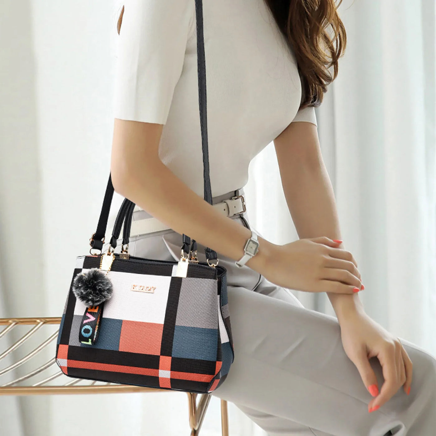 Fashion Women's Bag, Fashionable Women's Bag, Handbag, European And American One Shoulder Crossbody Bag